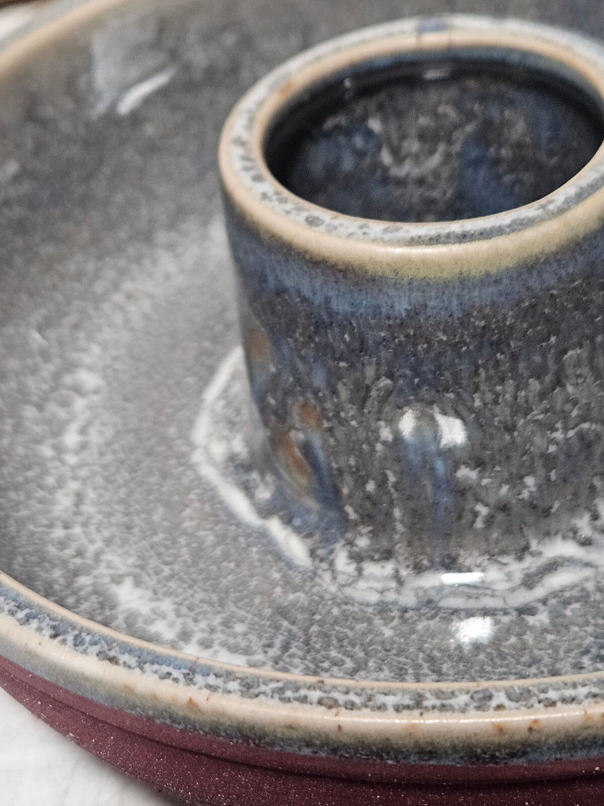 Unekorn Ceramic Match Striker Ashtray, Match Holder, Brutalism, Organic, Glazed