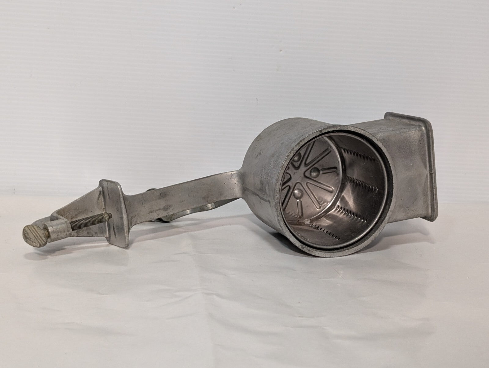 Vintage Kitchen Craft Aluminum Manual Hand Crank Food Processor