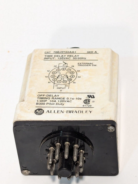 Allen Bradley 700-HT22AA1 Time Delay Relay SER A 120VAC 10A USA