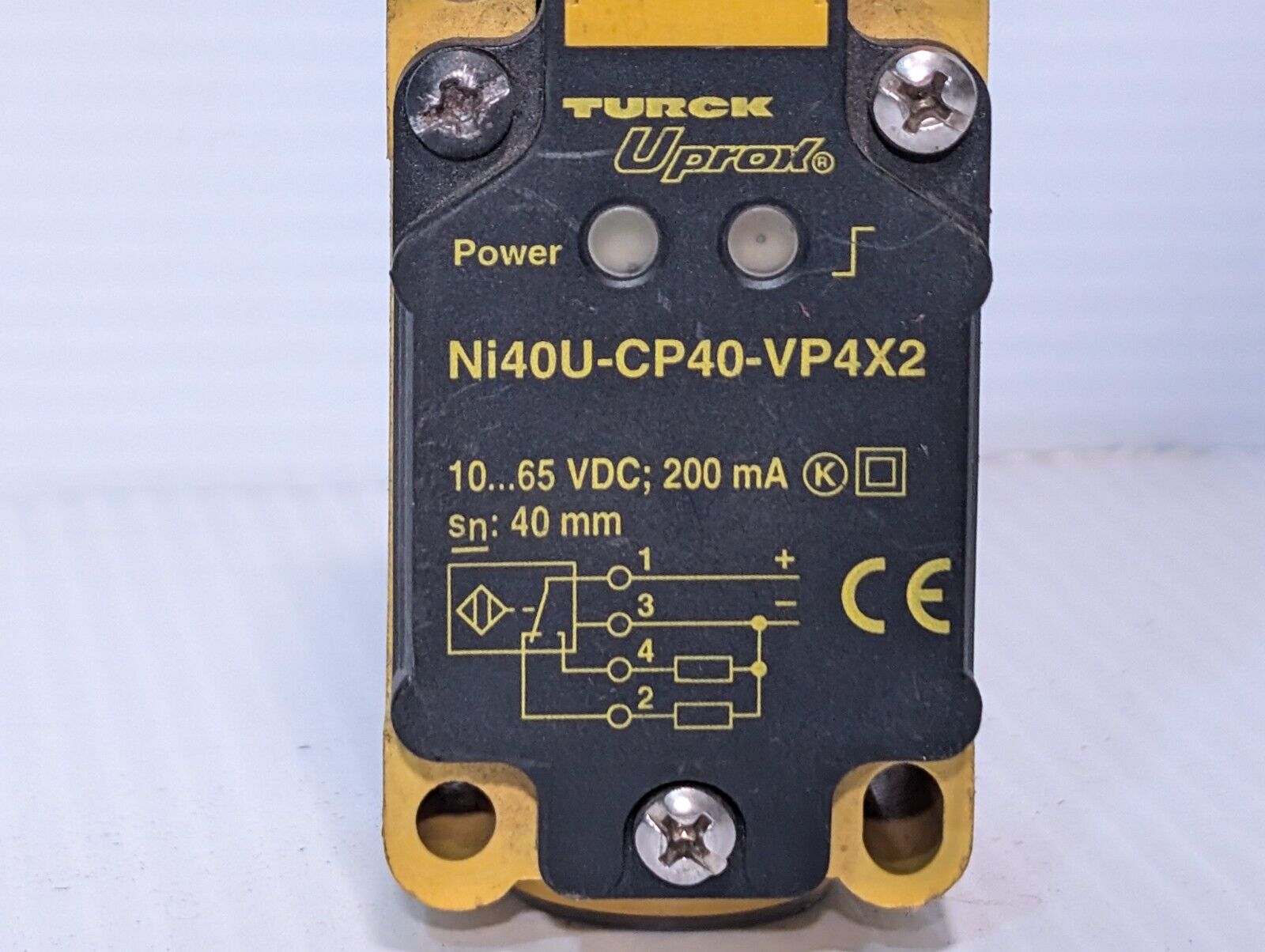 Turck NI40U-CP40-VP4X2 Inductive Proximity Switch Sensor, 10-65 VDC, 200 mA,40mm