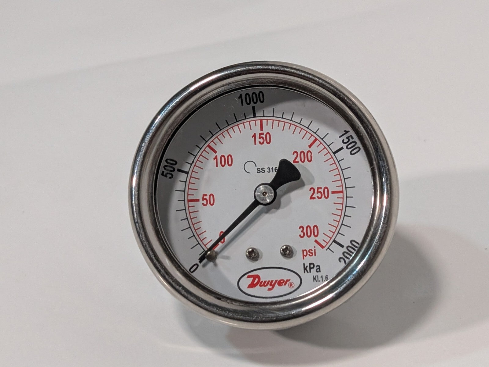 [4] Dwyer SGD-D0842N 2.5" Stainless Steel Industrial Pressure Gage Gauge 300PSI