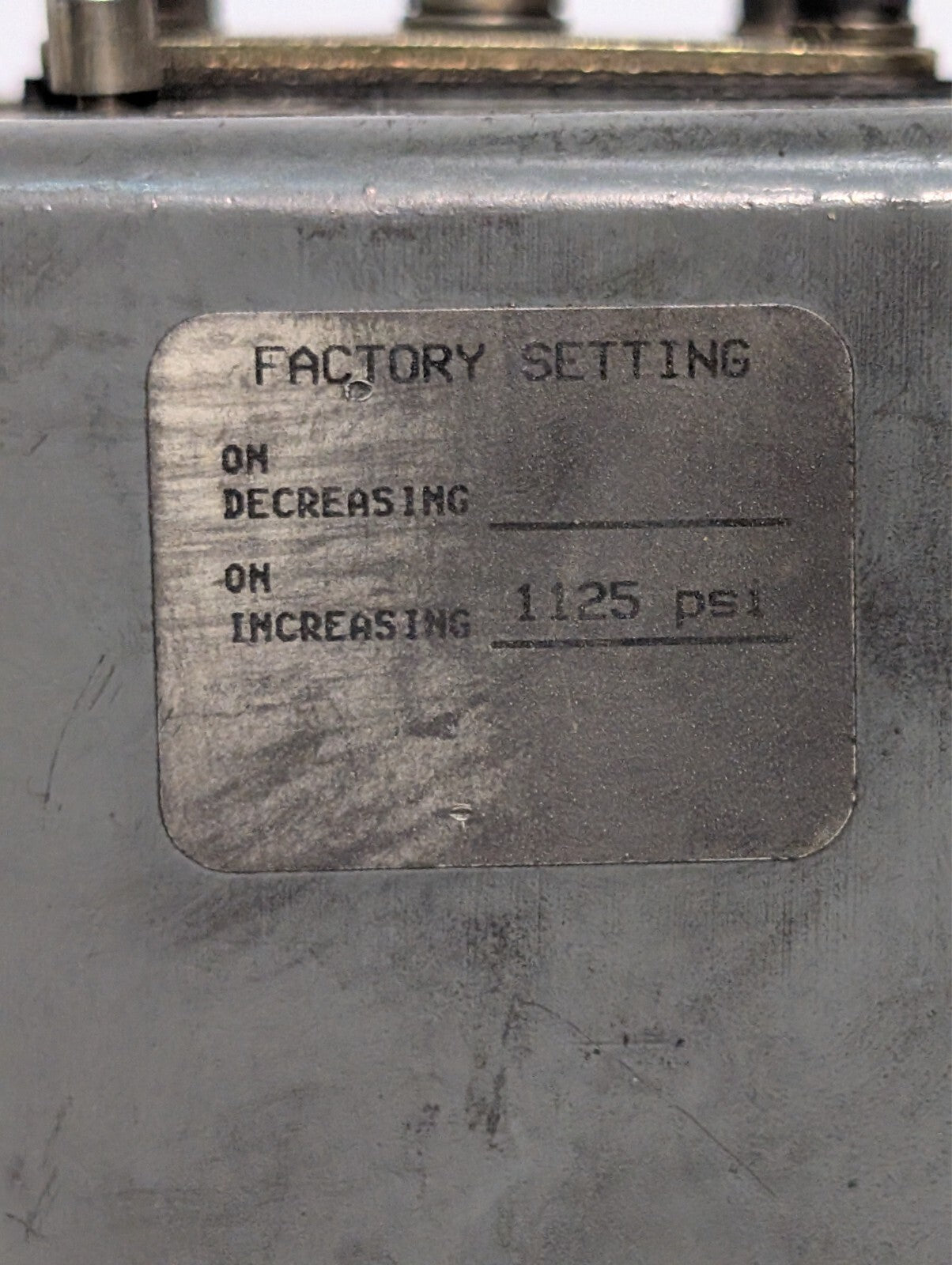 Square D Class 9012 A0W10 Pressure Switch