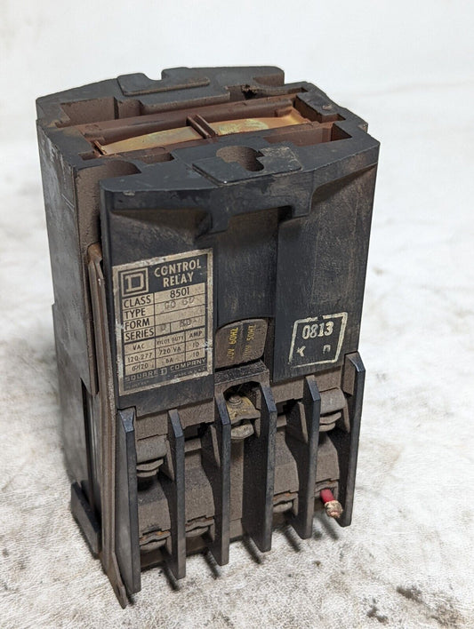 Square D 8501GO60 control relay, 110/120VAC coil