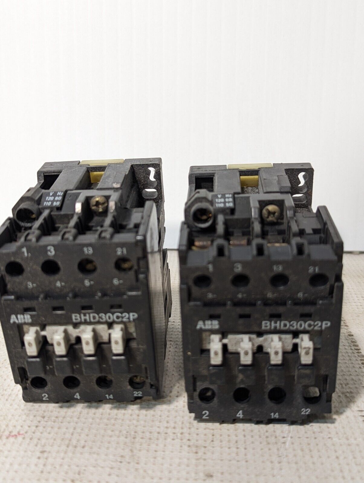 ABB BHD30C2P Control Contactor, 30A, 500V, 2-Pole, A600