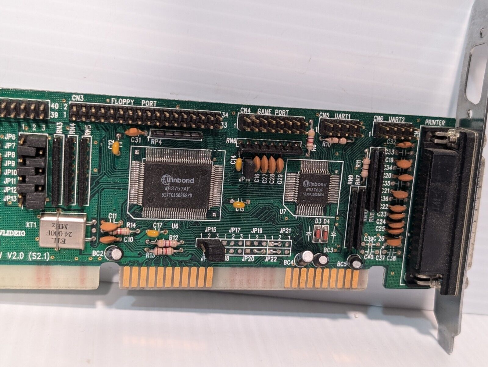 Vesa Local Bus VLB dual channel IDE FDD Serial controller adapter QD6580W ISA