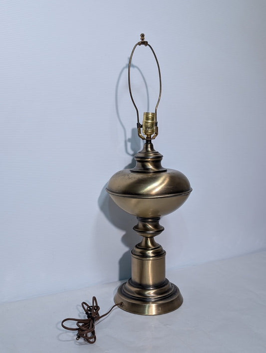 Vintage Solid Brass Table Lamp Mid-Century Modern 29" Tall