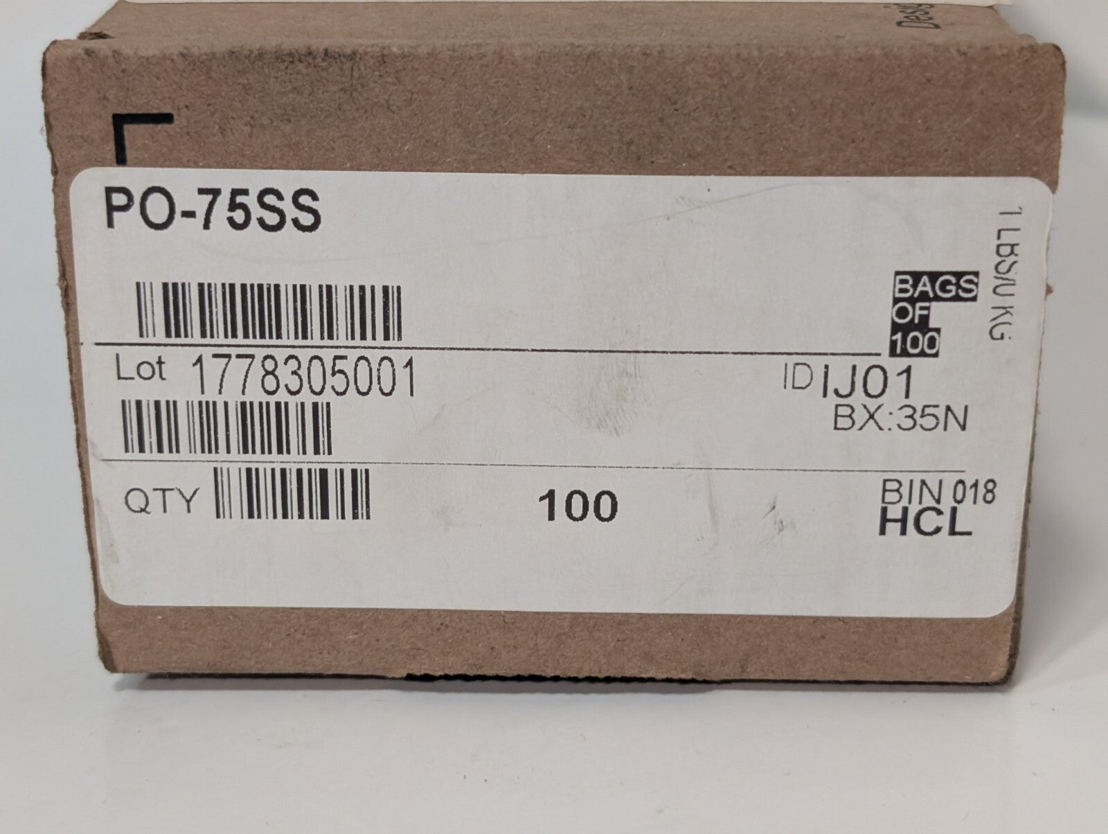 [100] Rotor Clip PO-75SS 3/4" Poodle Style Retaining Ring .632"D Stainless Steel