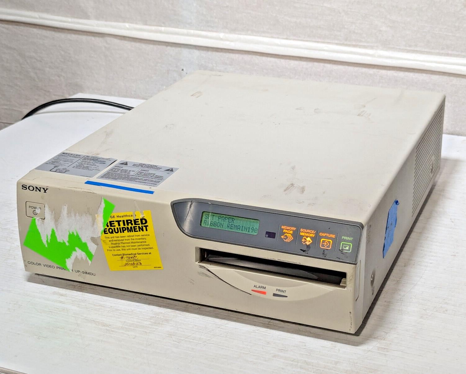 Sony UP-51MDU Medical Color Video Printer, Powers ON RS-232C Port, Made in Japan