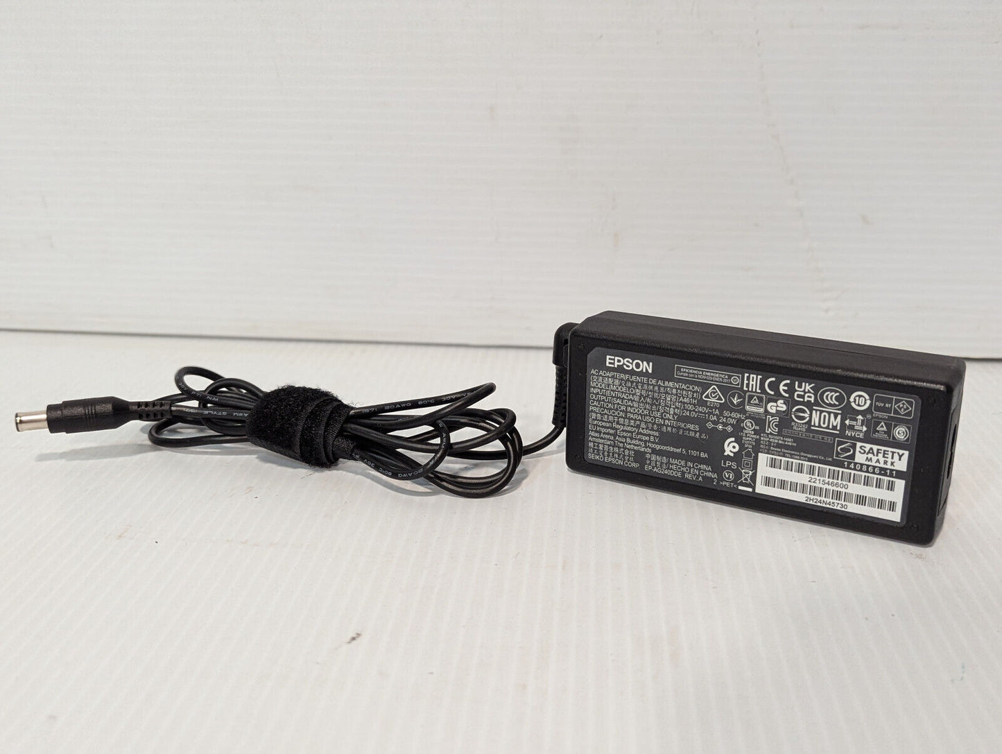 Lot of 3: Epson A461H Power Supply Adapters, 140866-11, 24V, 1A, 24W, 50-60Hz
