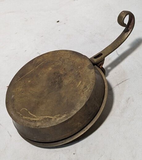 Vintage Silent Butler Crumb Catcher Brass - 7" L x 4.5" diameter