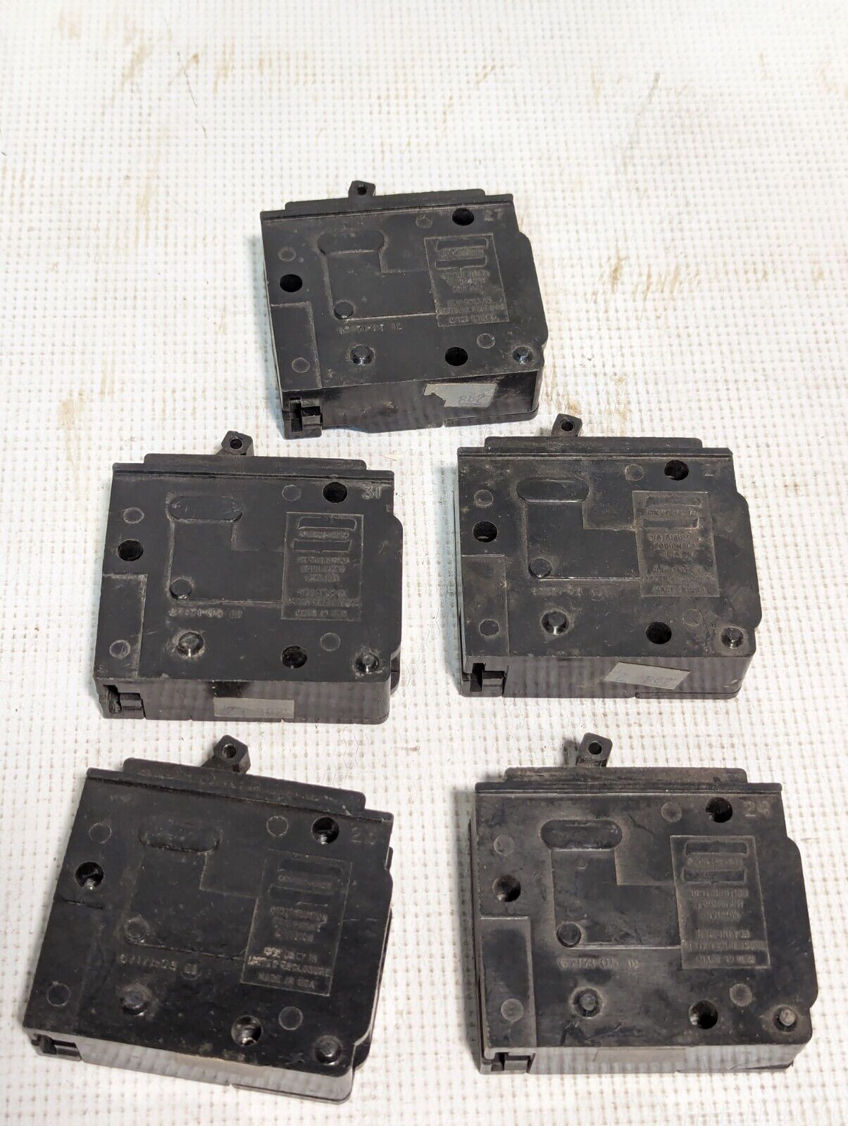 Lot of 5 Crouse-Hinds MP125 Circuit Breaker, 25A, 120/240VAC, 1-Pole - Free Ship