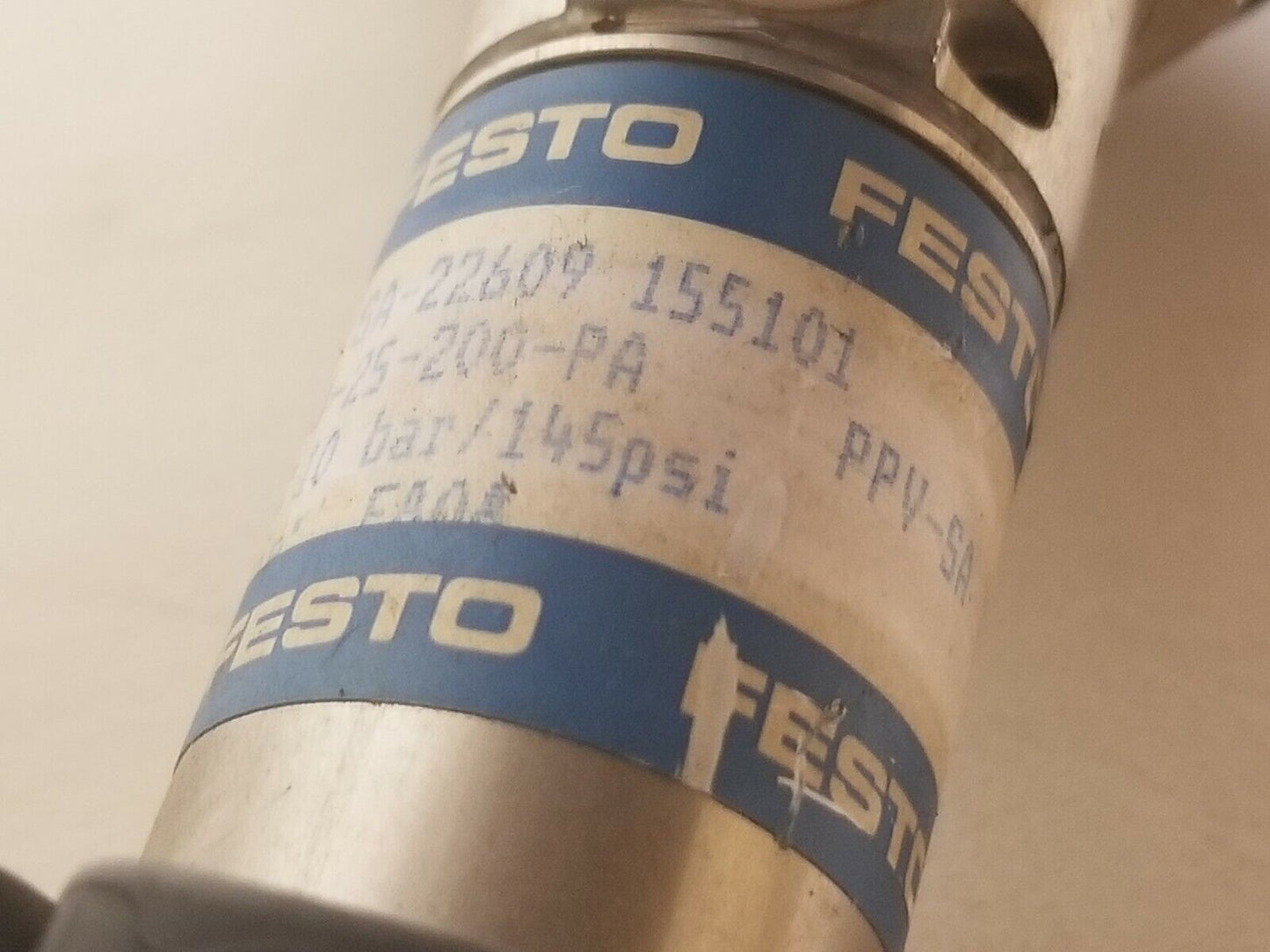 FESTO SA-22609 155101 DSNU-25-200-PA Max 10 bar/145psi Pneumatic Cylinder