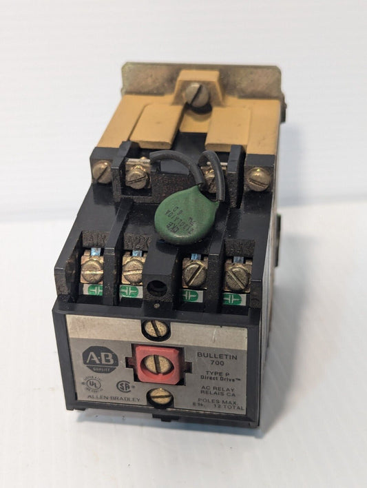 Allen Bradley 700-P400A1 AC Control Relay, 10A @ 600VAC - Free Shipping