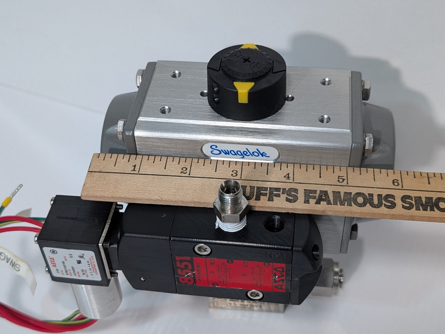 Swaglok MS-A30-4-DIN Spring Return Assy SS-AFSS8 Control Valve ASCO WT8551A001MS