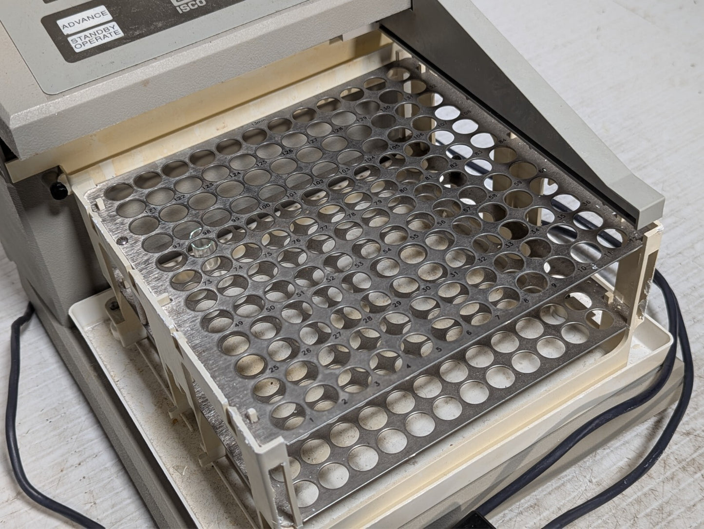 Teledyne ISCO Foxy Jr 623870001 Fraction Collector with 144 Tube Vial Tray