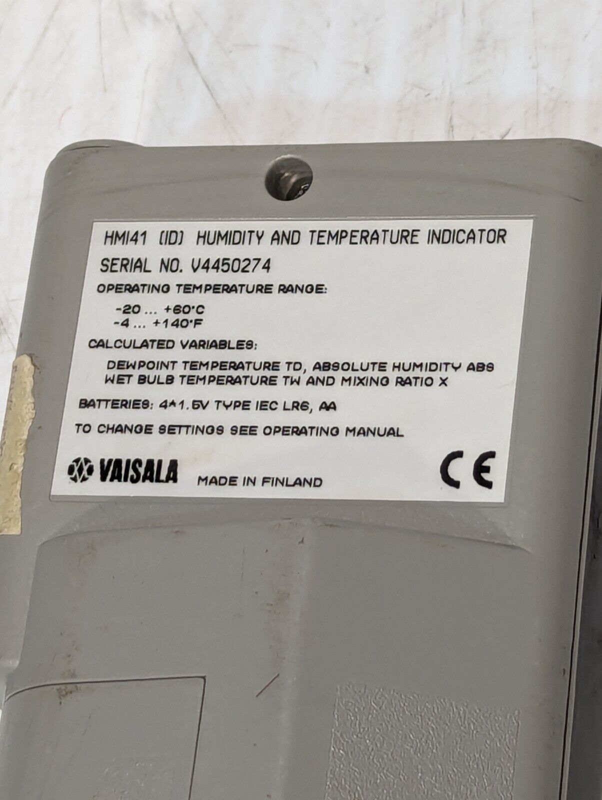 Lot of 2 Vaisala HMI41 Temperature And Humidity Indicator Tester Units-Free Ship