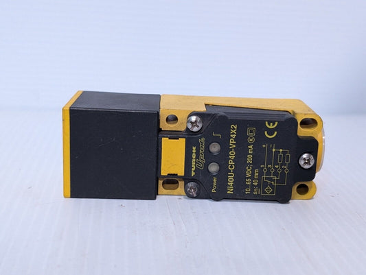 Turck NI40U-CP40-VP4X2 Inductive Proximity Switch Sensor, 10-65 VDC, 200 mA,40mm