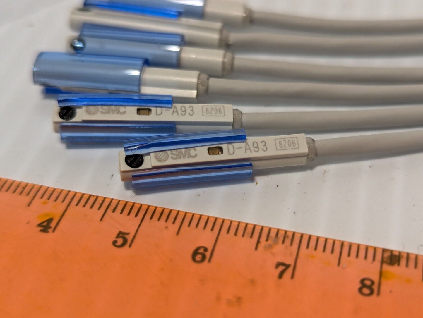 Lot of 6 SMC D-A93 1.6M Wired Magnetic Reed Switch - Free Shipping+Returns