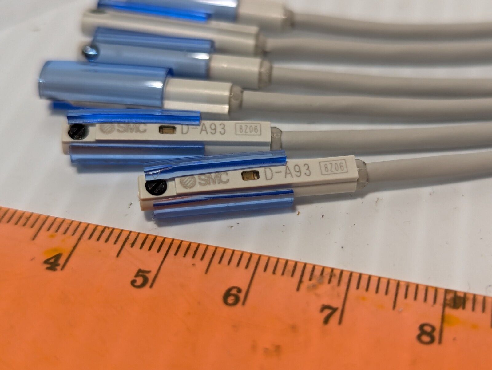 Lot of 6 SMC D-A93 1.6M Wired Magnetic Reed Switch - Free Shipping+Returns