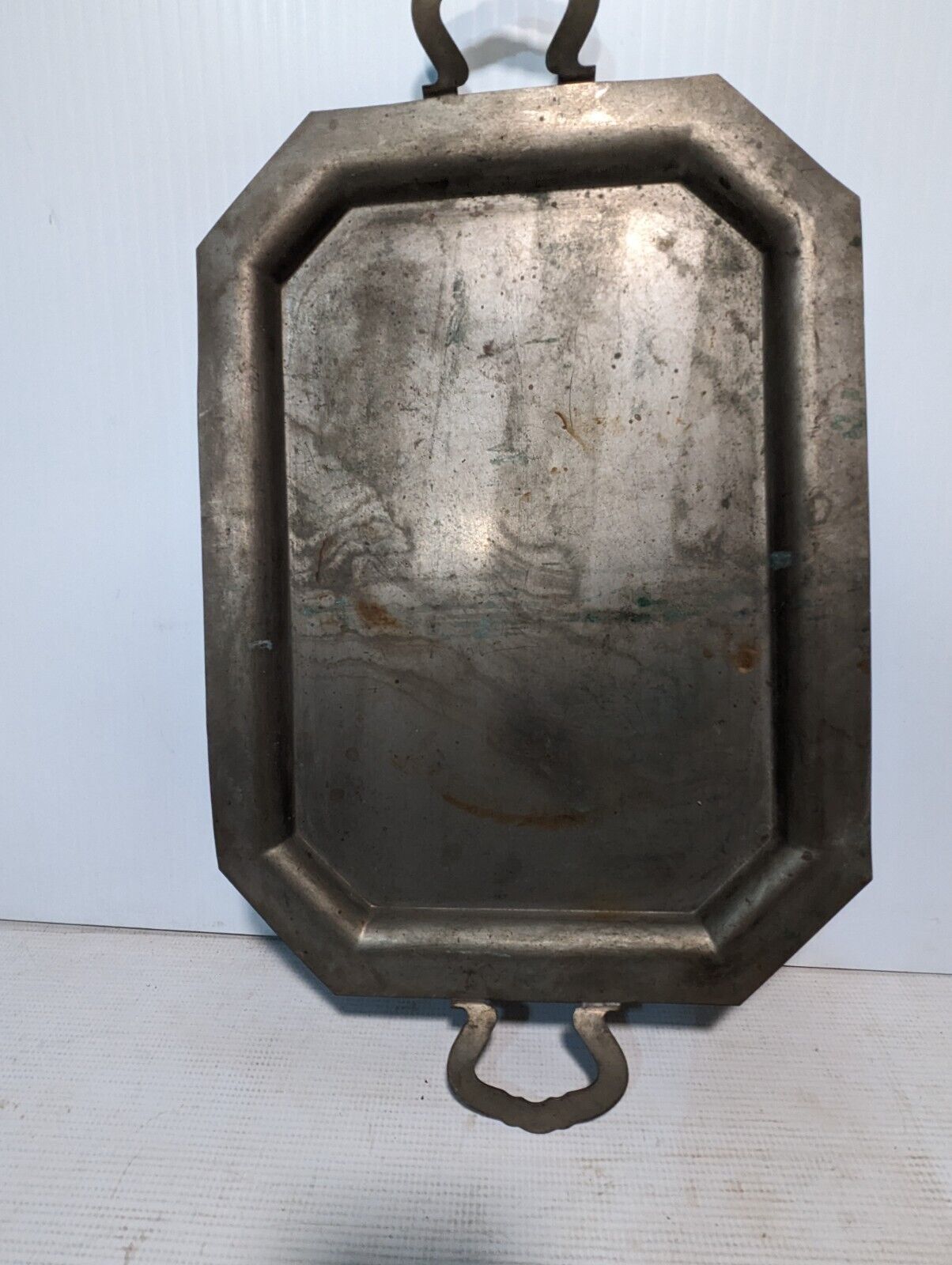 Two Vintage Metal Serving Trays - Individual Styles - Free Shipping