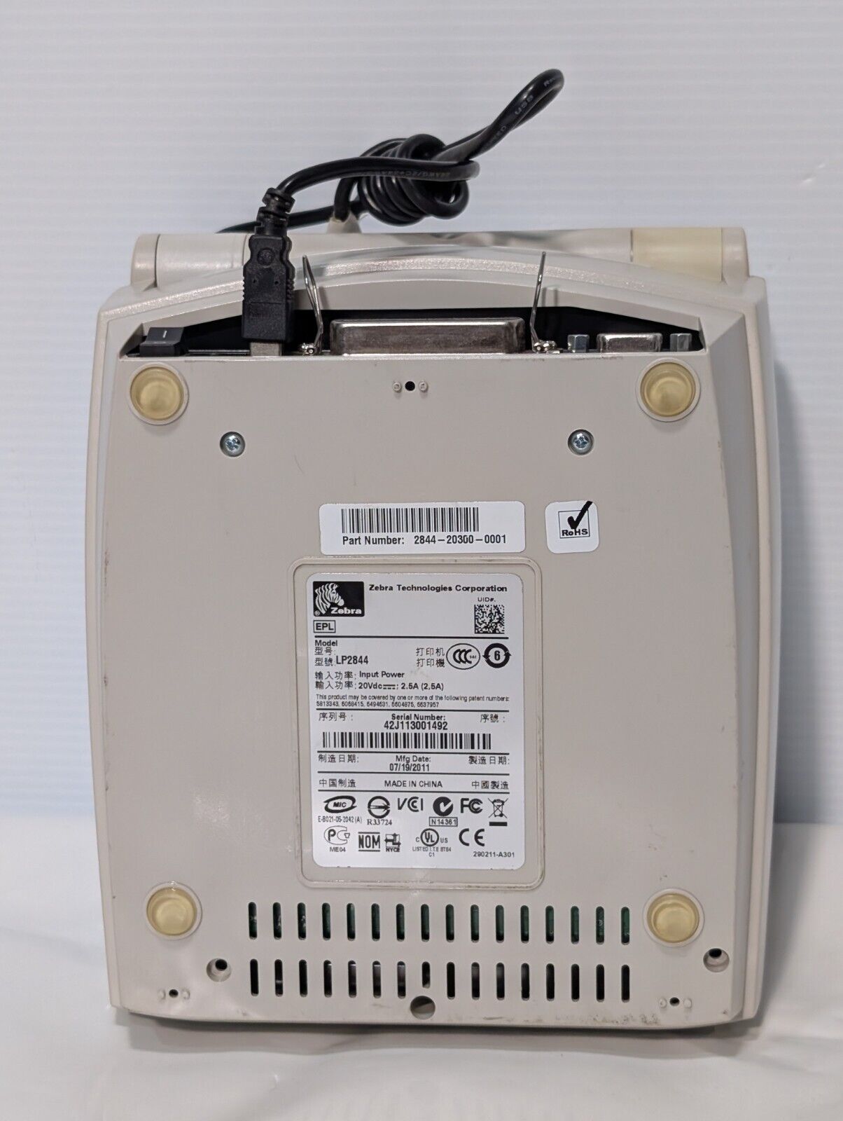 Zebra LP2844 Direct Thermal Label Printer