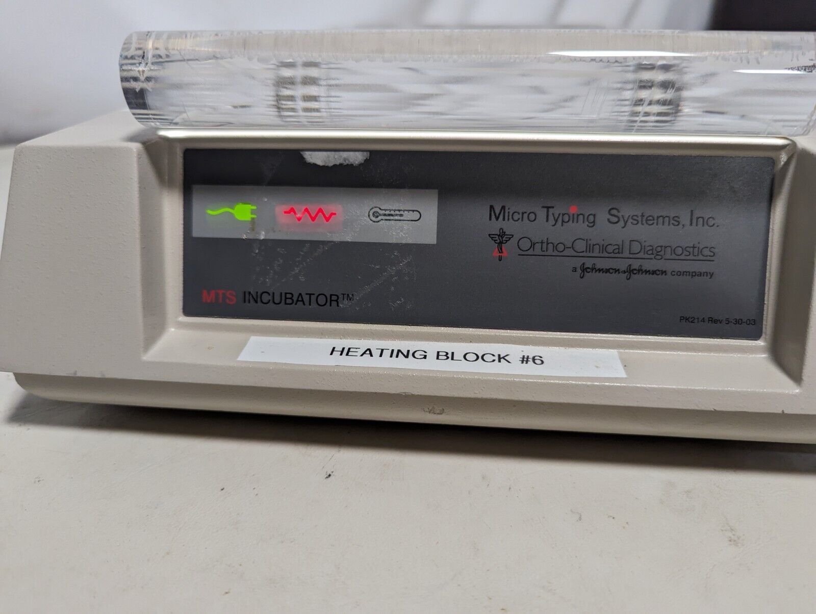 Micro Typing Systems 9680 MTS Incubator