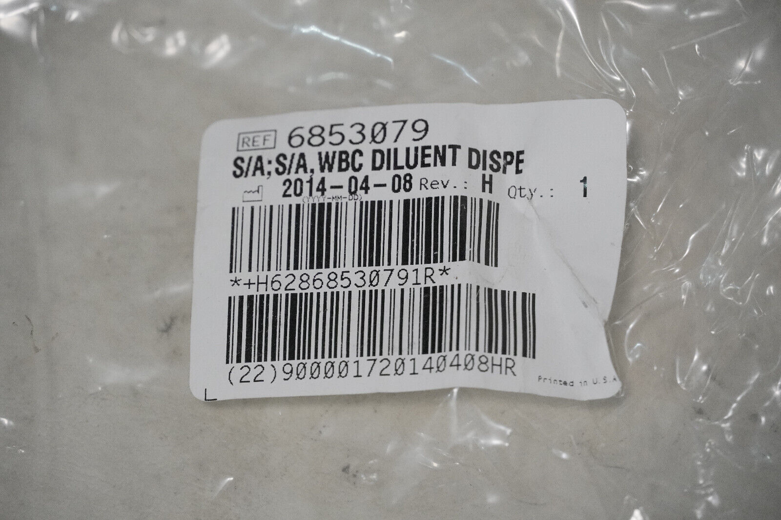 Beckman Coulter 6853079 S/A WBC Diluent Dispenser