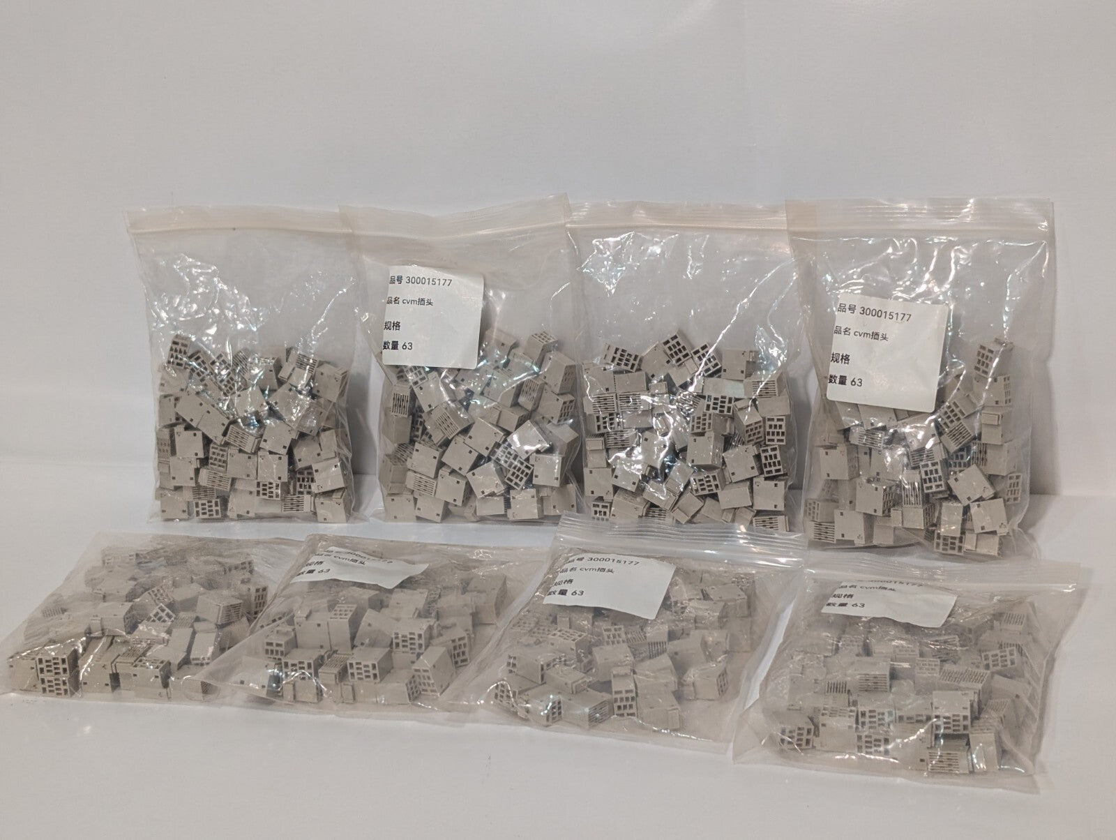 [63] Terminal Block Connectors 300015177 Open Enclosure in original bag as shown