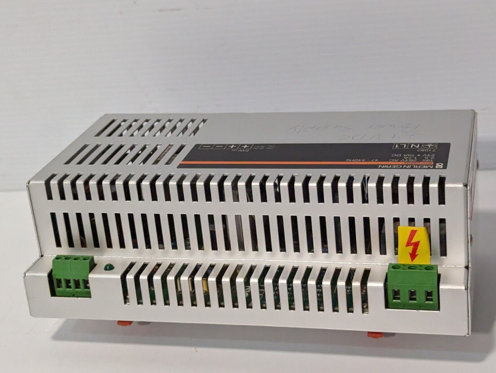 Merlin Gerin 71082 power supply, 24VDC@10A out, 195-264VAC in, 6.073.604