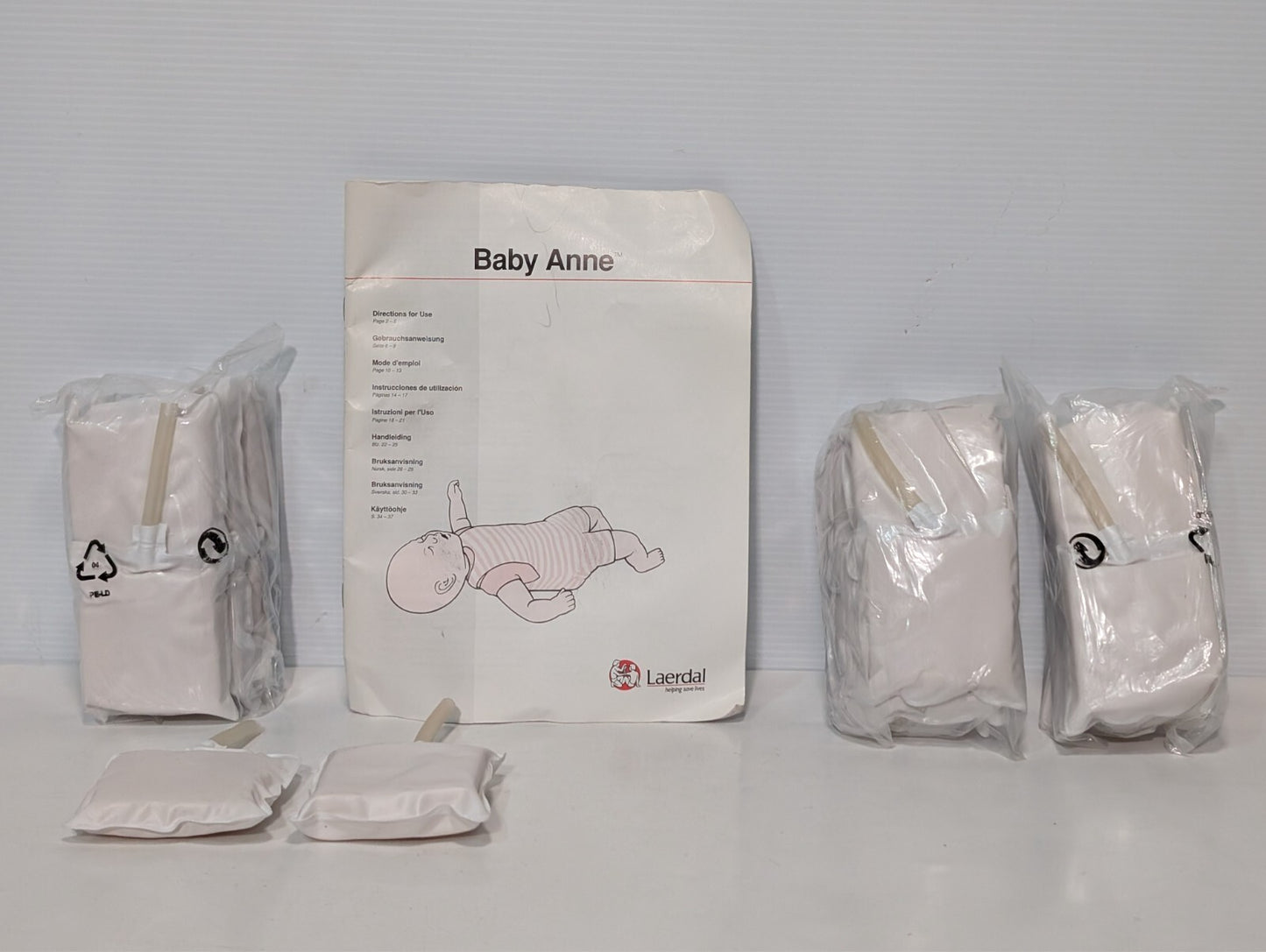 (1) Laerdal Baby Anne CPR Infant Pediatric Training Manikin First Aid EMS w/ Bag