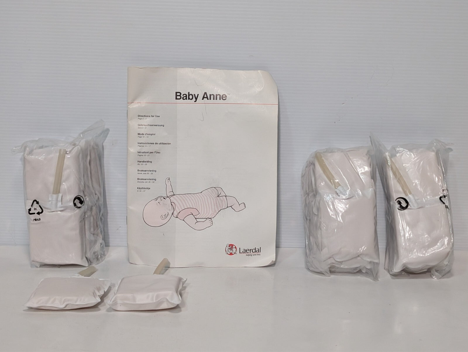 (1) Laerdal Baby Anne CPR Infant Pediatric Training Manikin First Aid EMS w/ Bag