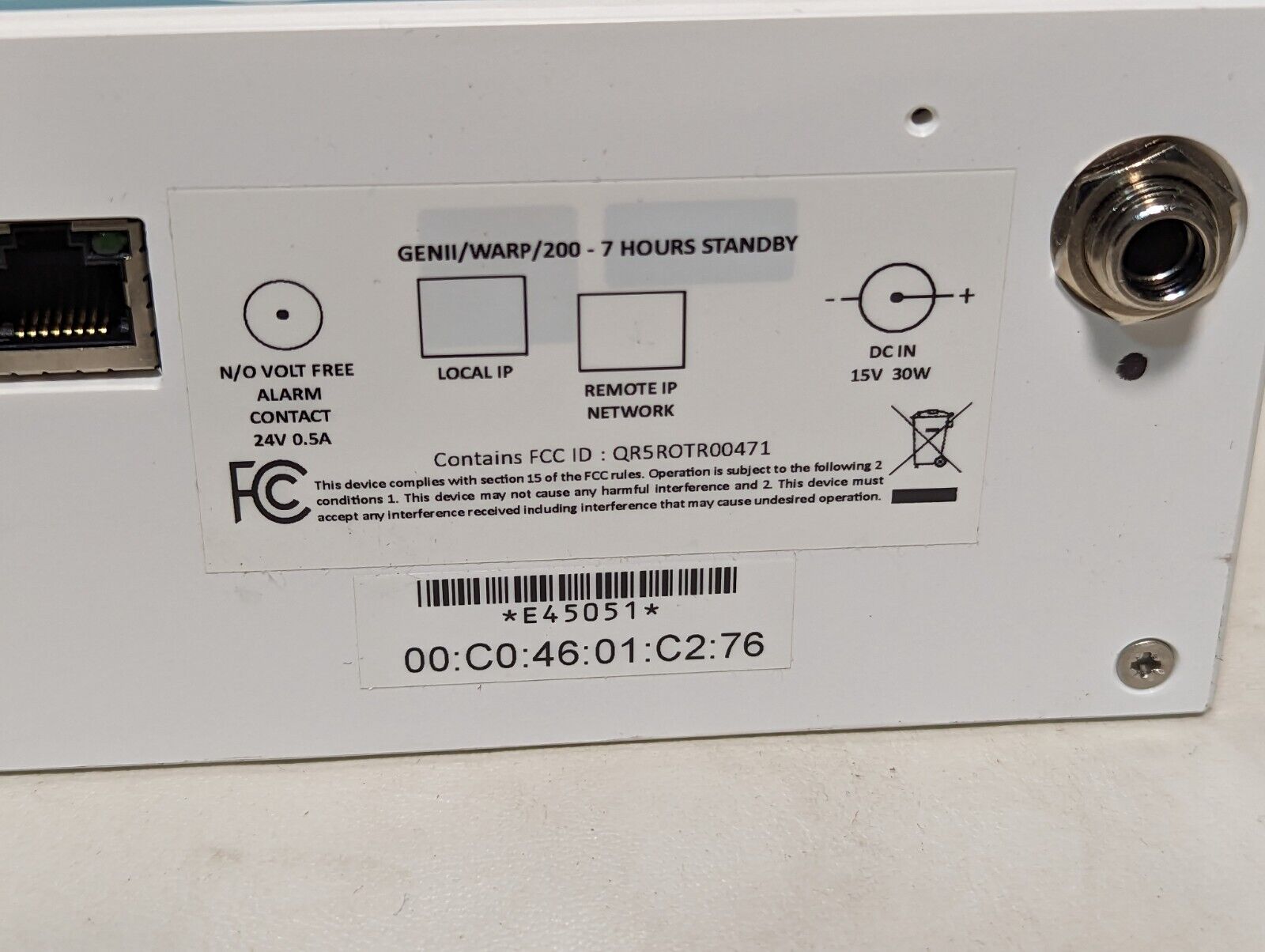 Tutela Genii/Warp/200 wireless temperature monitoring system