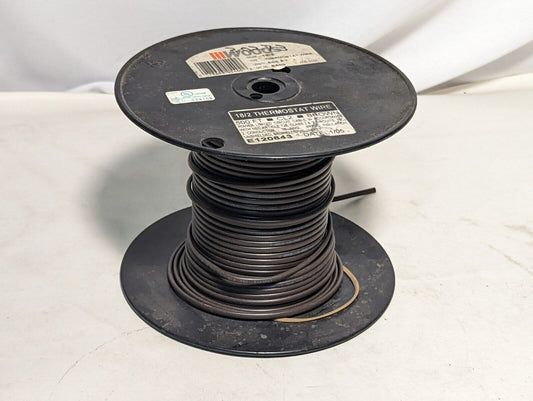 Woods 18/2 thermostat wire, brown, CL2, originally 500 ft, now about 100 ft