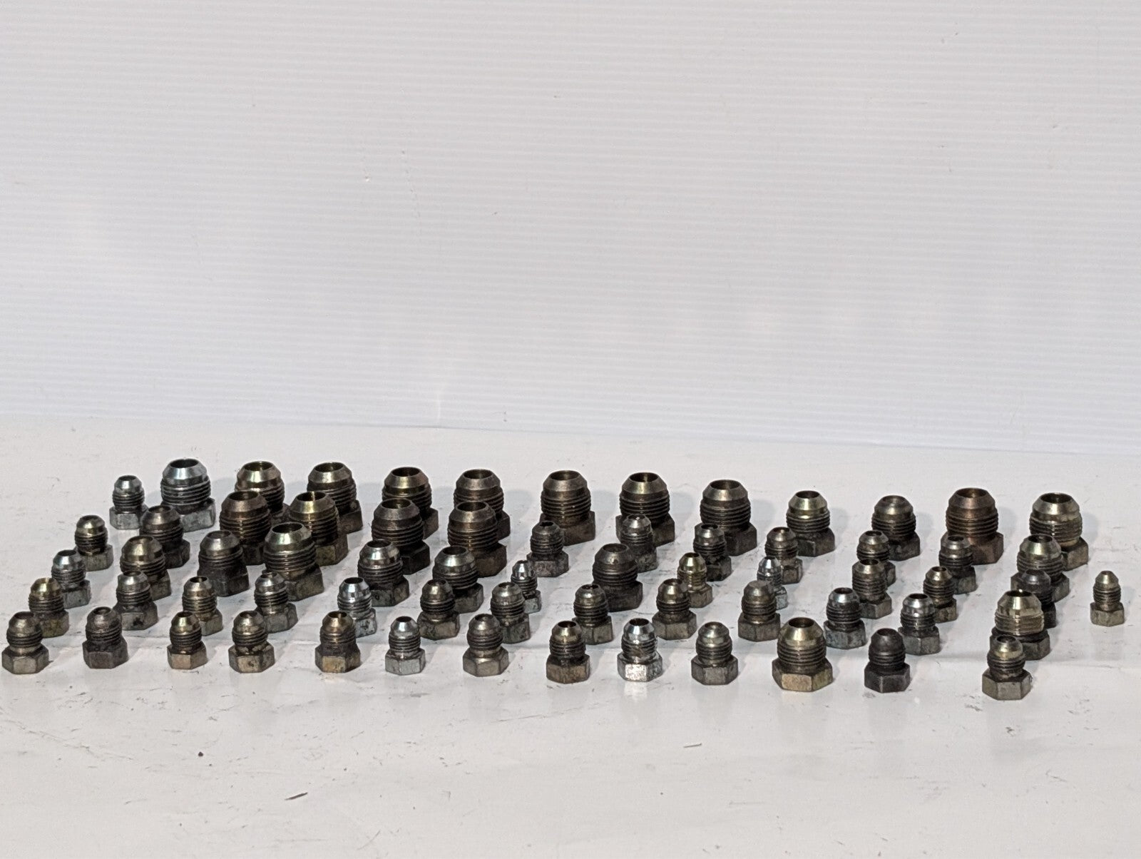 (65) Small Fitting and Adapters Steel Weld Hex Head Thread Valve