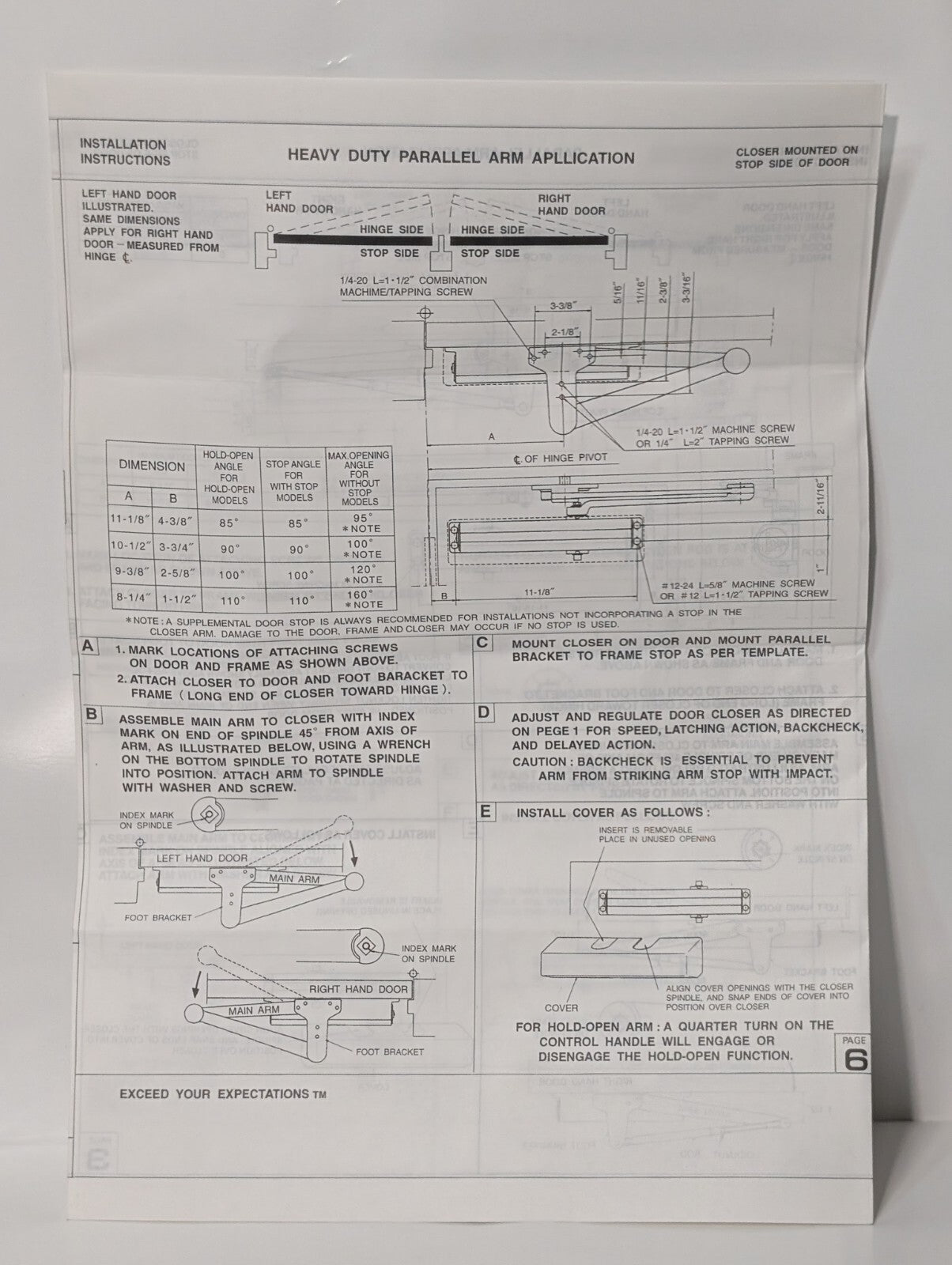 Stanley D-3551 Commercial Hardware Door Closer with Aluminum Finish DA Model