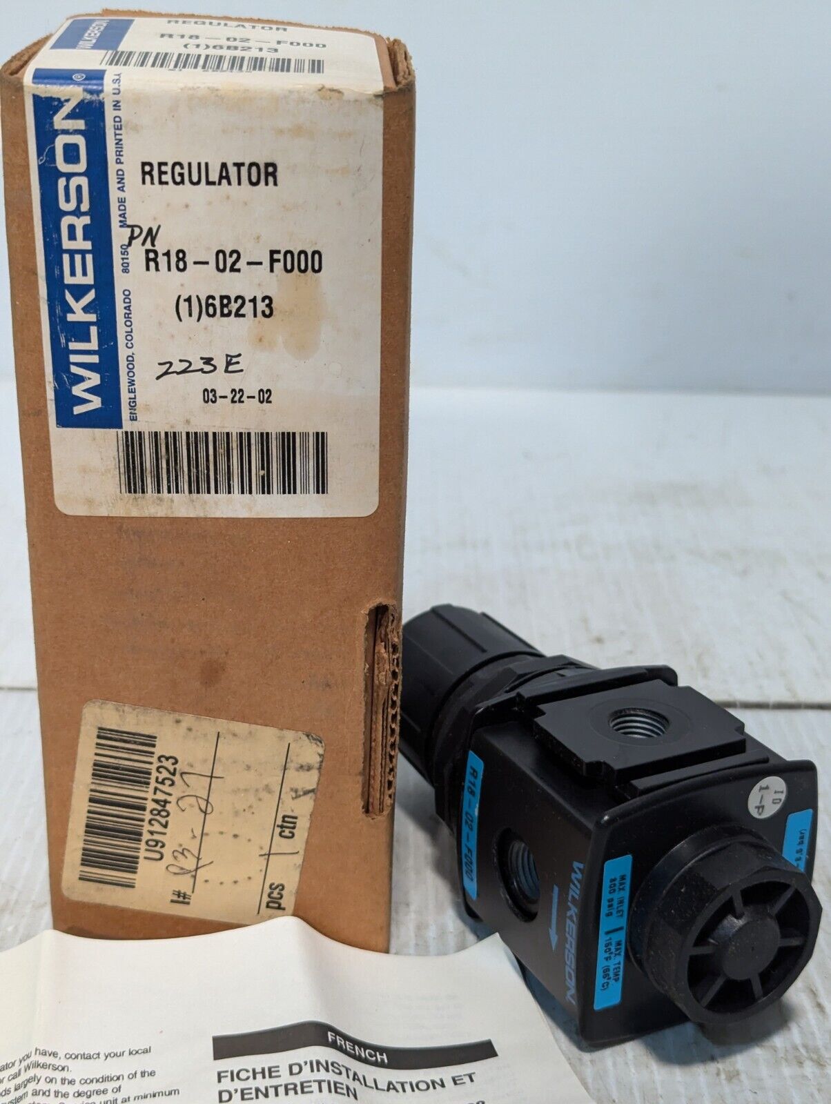 Wilkerson R18-02-F000 Air Regulator, 65 CFM 300 PSI - Free Shipping