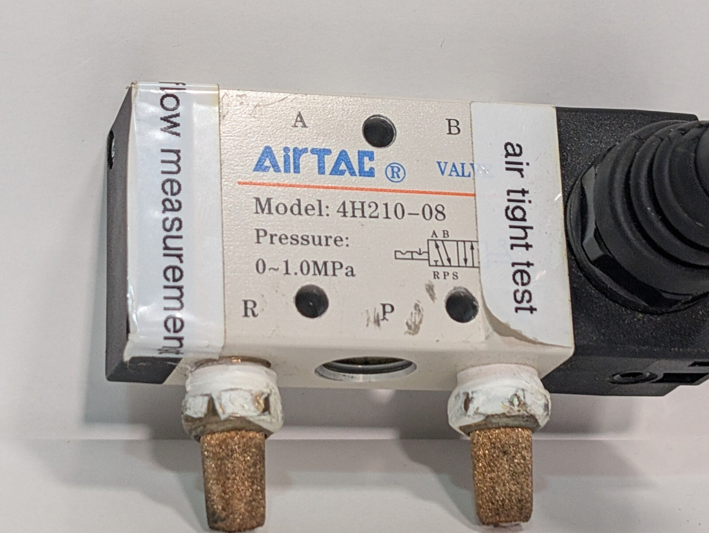 AIRTAC 4H210-08 Actuator Pneumatic 5/2 Way Manual Lever Hand Pull Valve, 4H21008