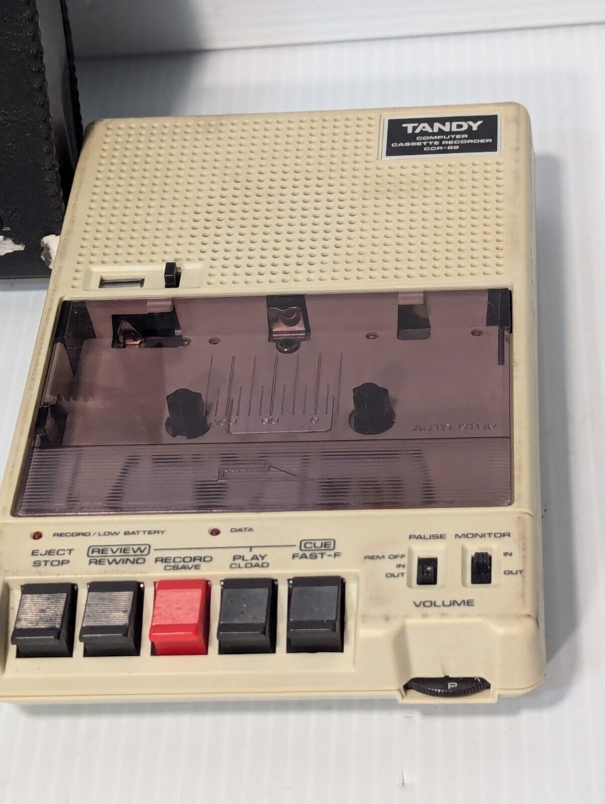 Tandy CCR-82 Computer Cassette Recorder w/Case, Model 26-1209 - Free Shipping