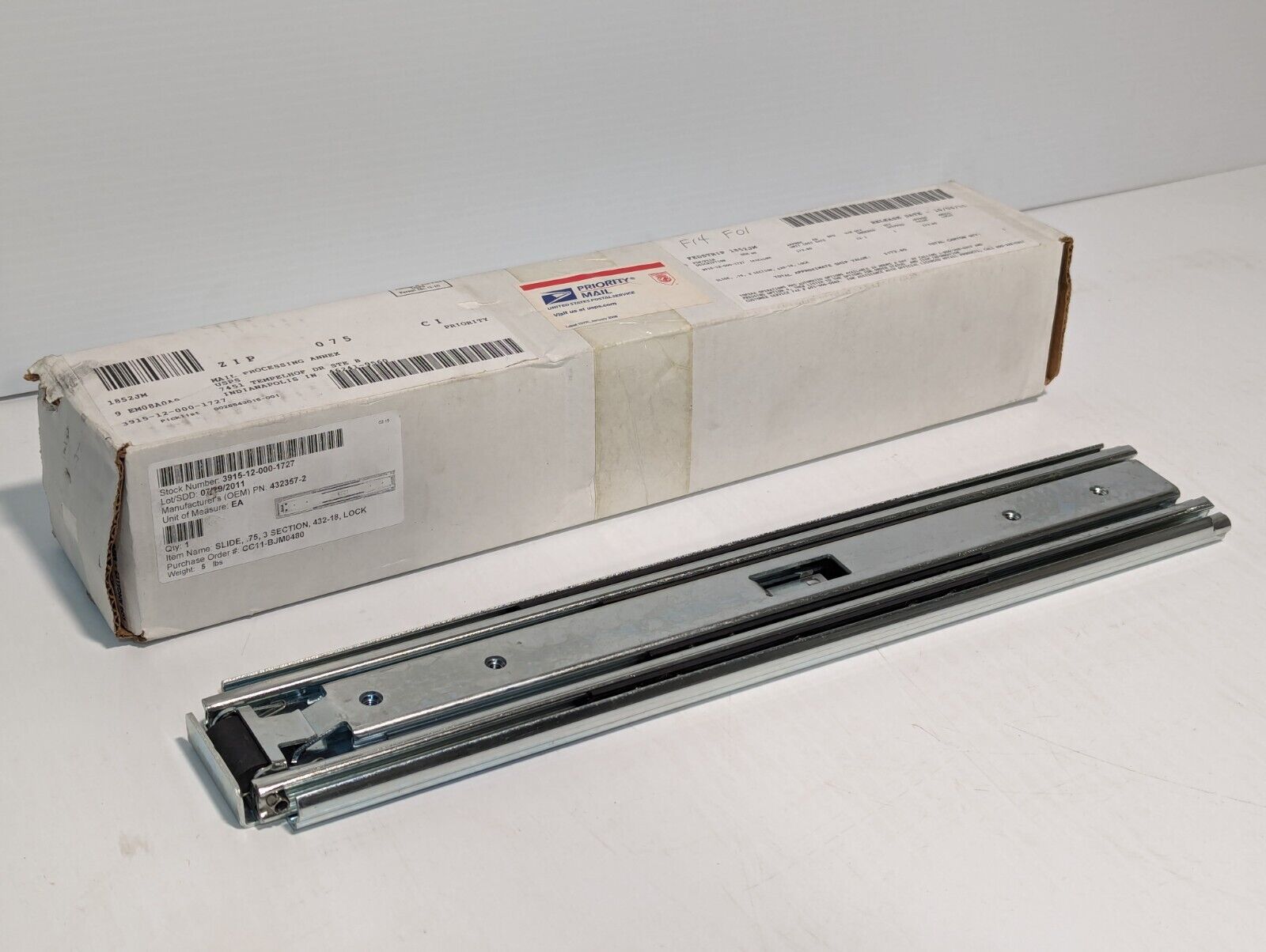 3915-12-000-1727 432357-2 3-Section Locking Slide, 432-18 - Free Shipping
