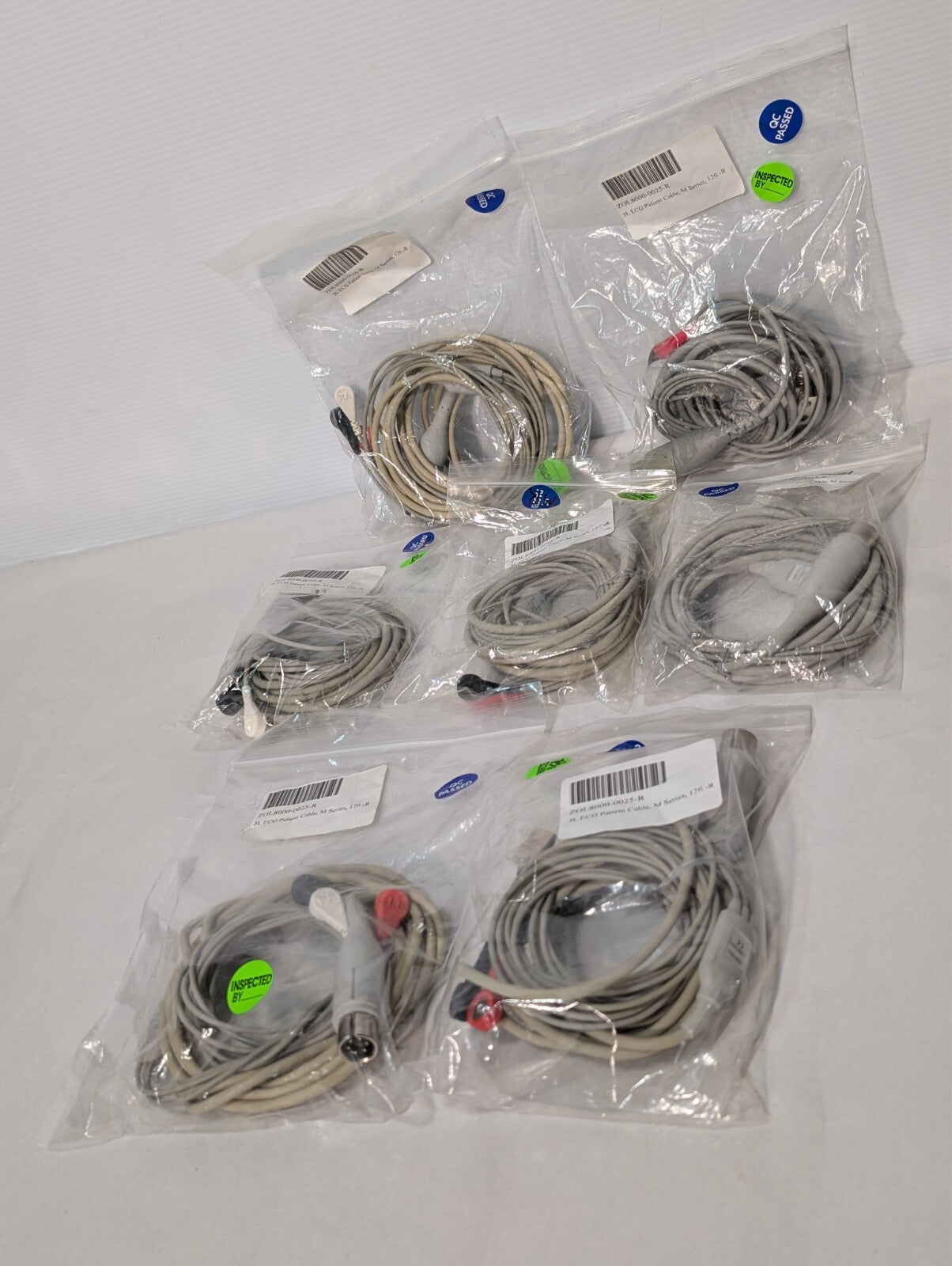 (1) ZOLL 8000-0025-R 3 Lead ECG Patient Cable, M Series, 12 Ft, -R