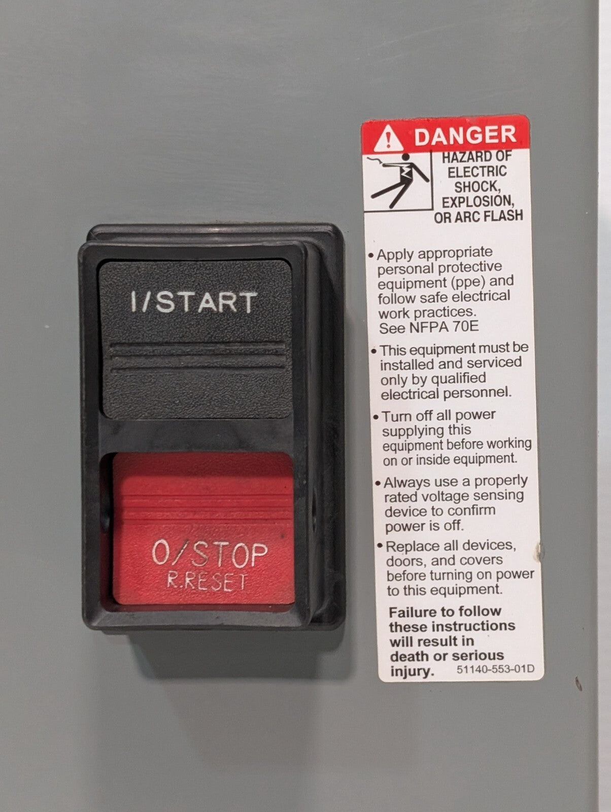 Square D 2510 MCA3 Manual Motor Starter in Enclosure, Non-Reversing, 27A, 3 Pole