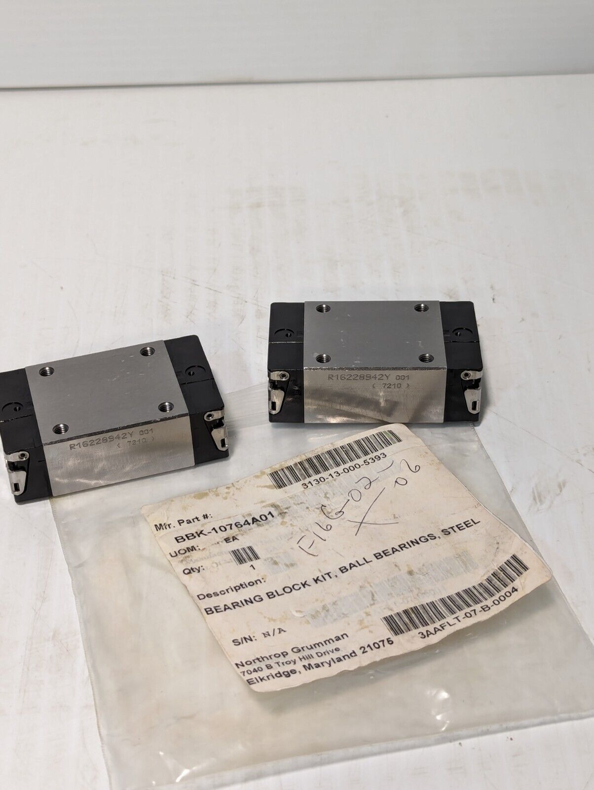 BBK-10764A01 bearing block kit, ball bearings, steel, R16228942Y - Free Shipping