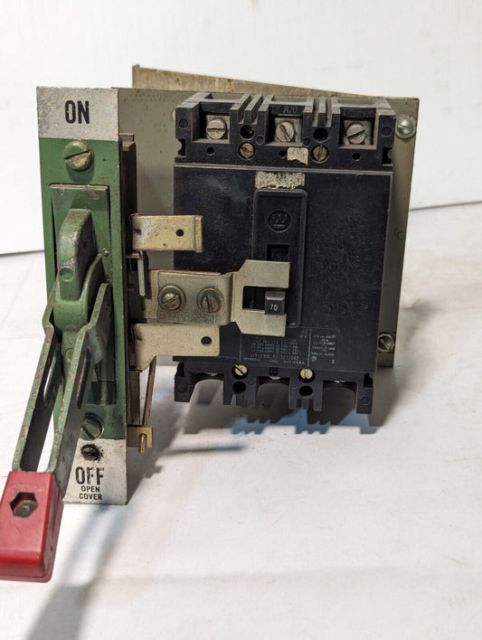 Westinghouse FB3070 Molded Breaker w/Motor Control Center Bucket, 70a, 600vac