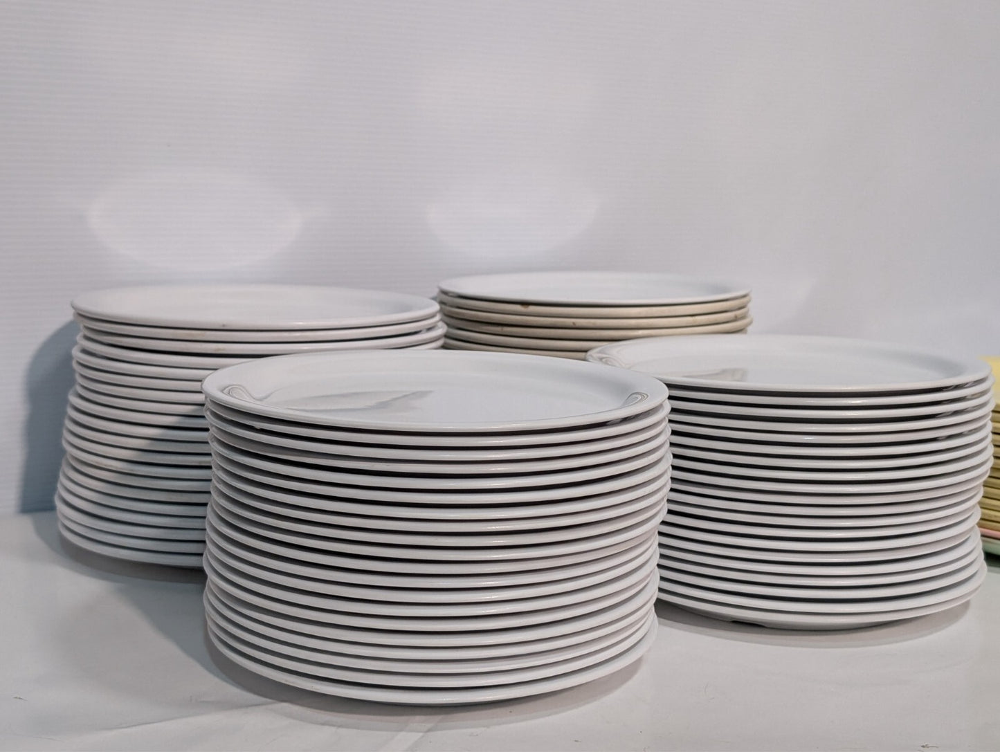 (100) 9" Melamine Dinner Plates White Carlisle KL200-02 Kingline Tan Dallas P-48
