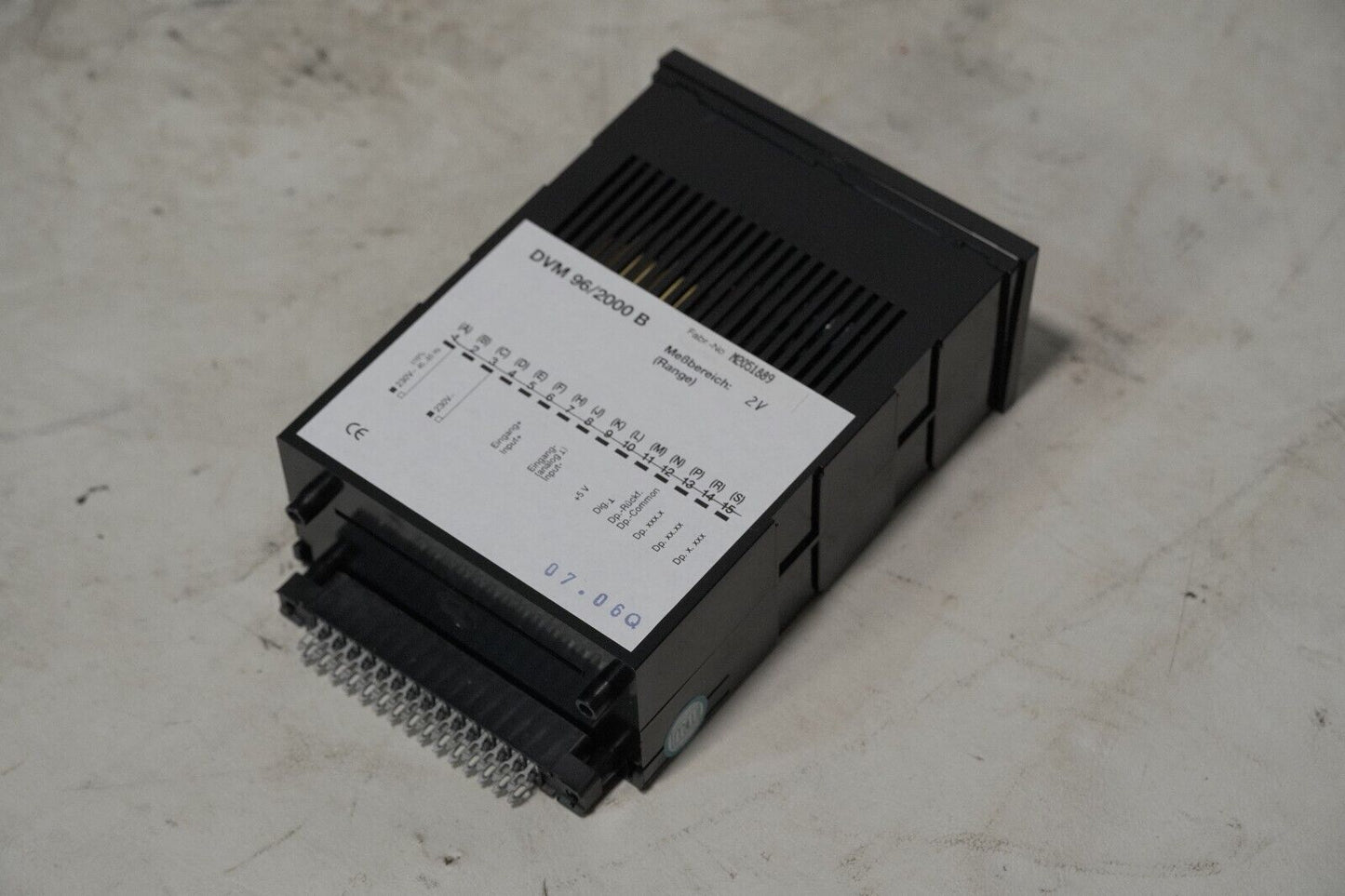 Gossen, Muller & Weigert GMW DVM96/2000B digital panel meter, four digits