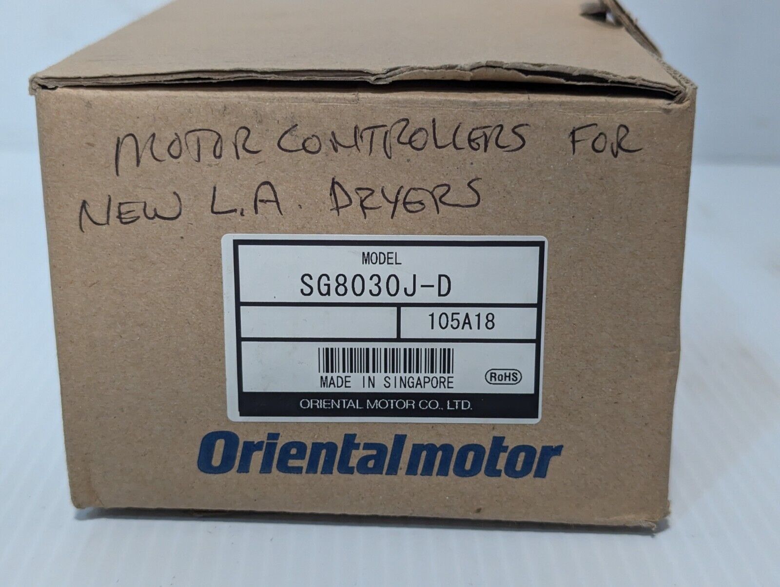 Vexta Oriental Motors SG8030J-D motor controller, 24VDC - Free Shipping
