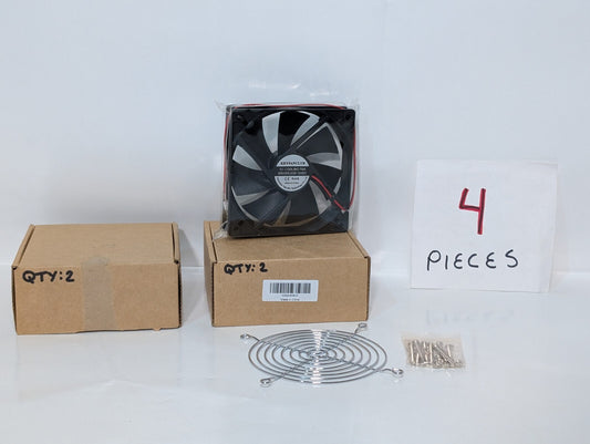 4) KEYFANCLUB 120mm PWM Fan 12v 4-PIN PC Computer Case Cooling Fan Dual 1500RPM