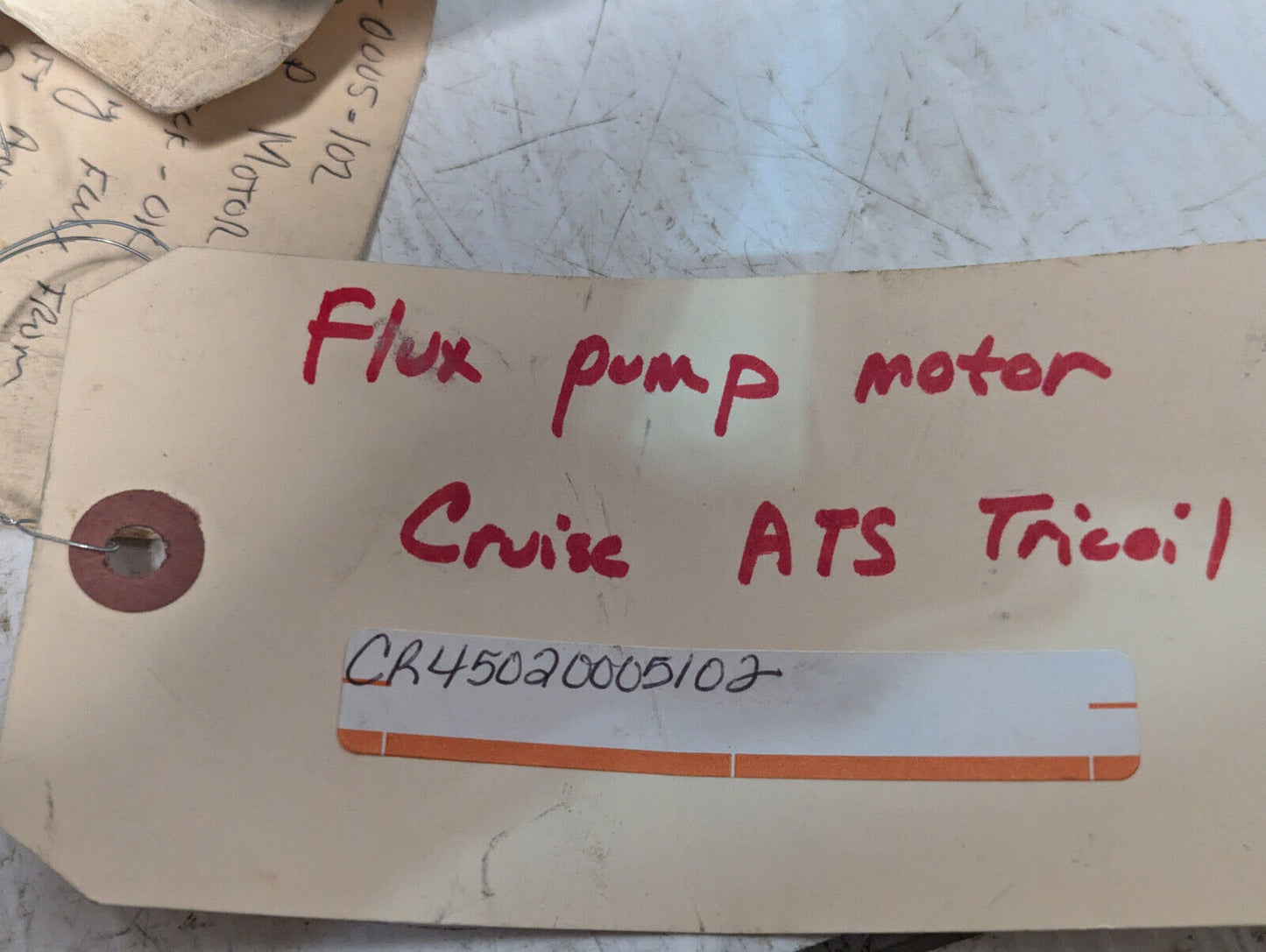 Motor Appliance Corporation 4502-000-5102 Flux Pump Motor Cruise ATS Tricoil