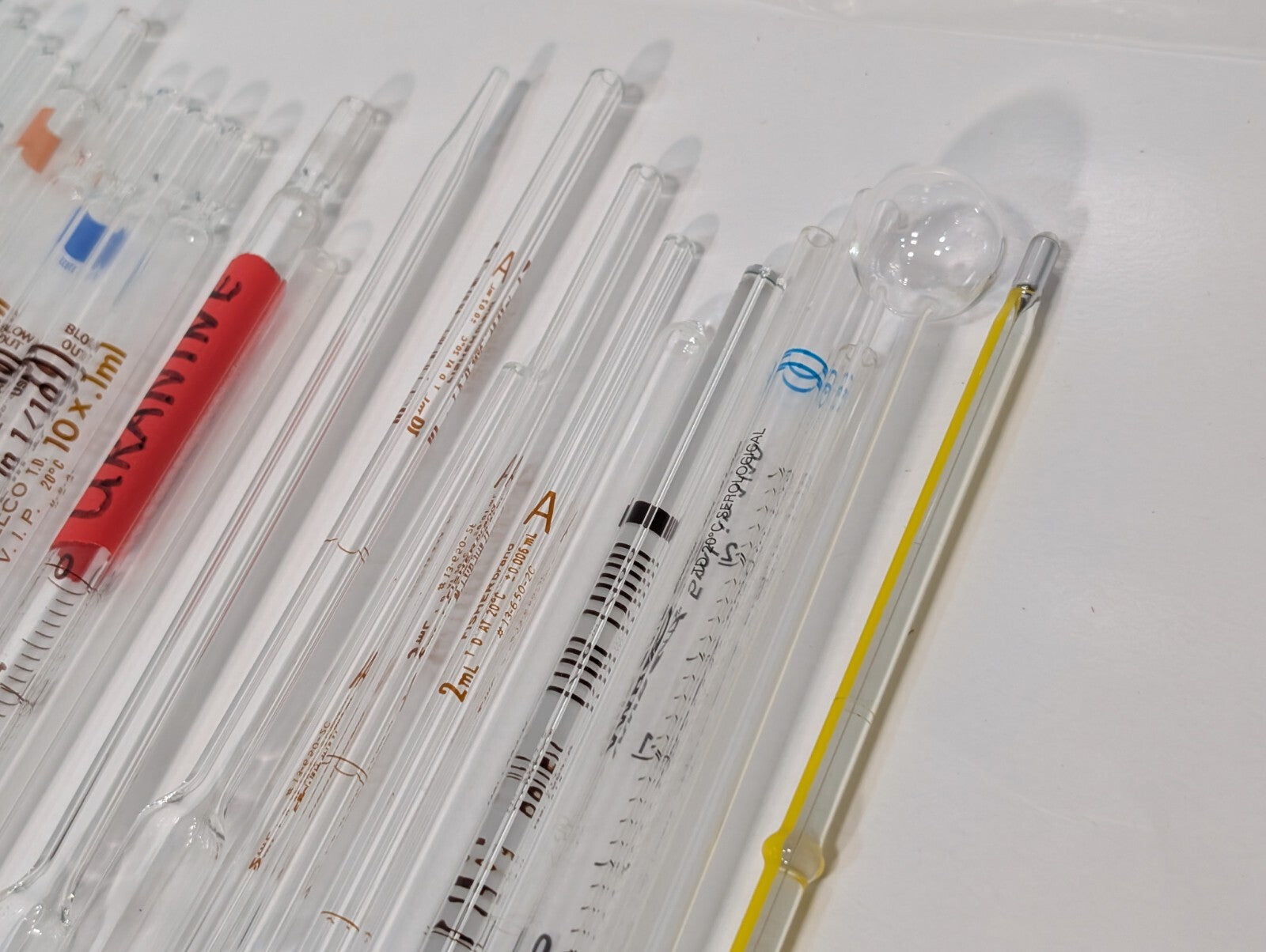 (50) Kimble KIMAX-51 Class Reuseable Volumetric Pipette Pipet, 2mL 4mL 5mL 10mL