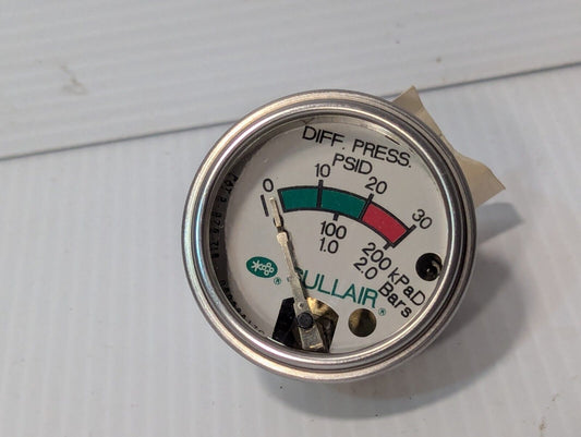 Sullair 250003-799 differential pressure gauge - Free Shipping